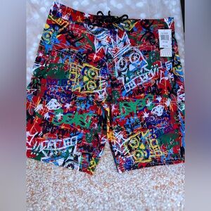 Psycho Bunny Vibrant Graffiti Board Shorts